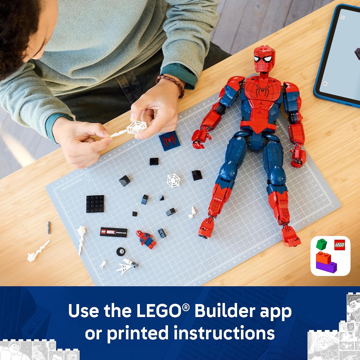 LEGO Figura de héroe de Marvel Spider-Man \u2013 Juguete de constru...