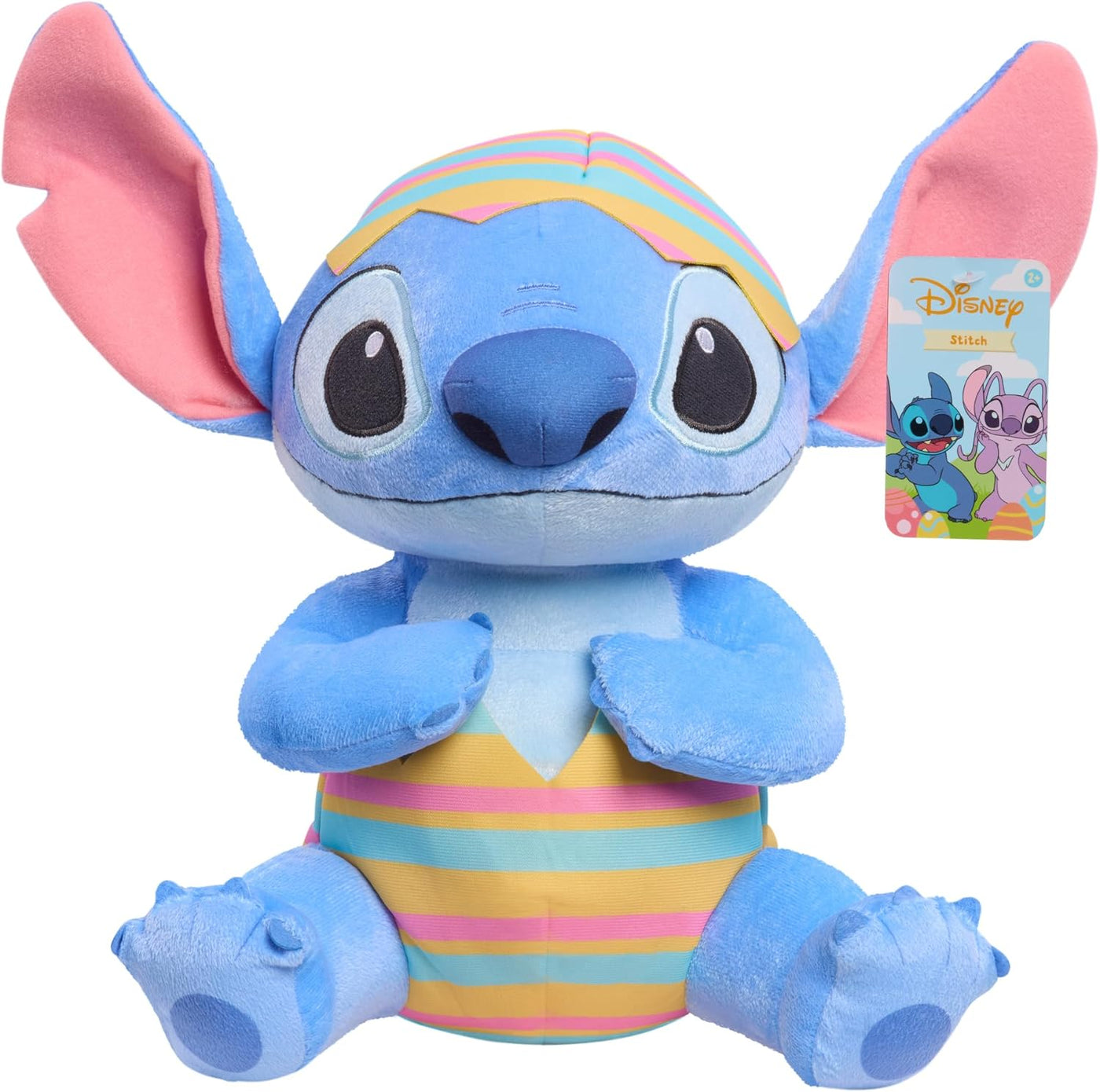 Disney Stitch - Peluche suave de Pascua en mameluco y sombrero de h...