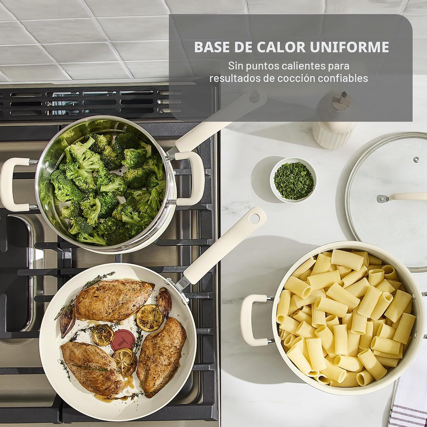 T-fal Ultimate - Juego de utensilios de cocina antiadherentes, 14 p...