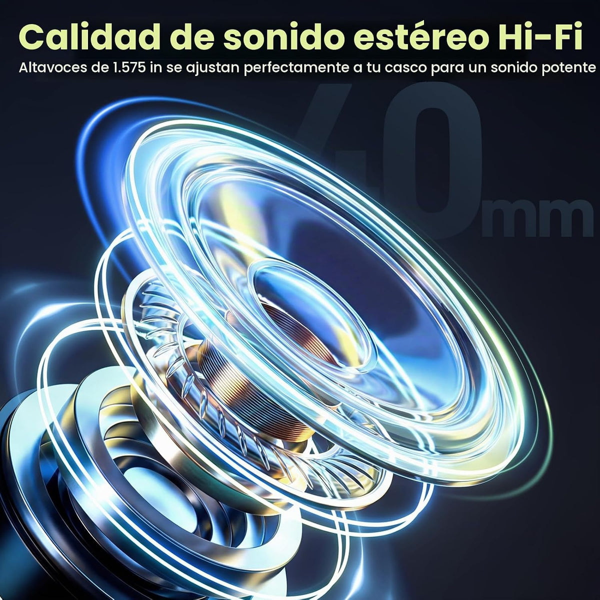 Chtoocy Auriculares Bluetooth para casco de motocicleta, altavoces...