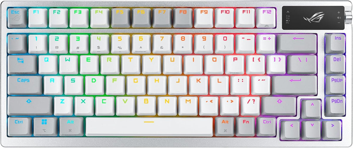 ASUS Teclado mecánico inalámbrico ROG Azoth para juegos, 75% TKL, c...