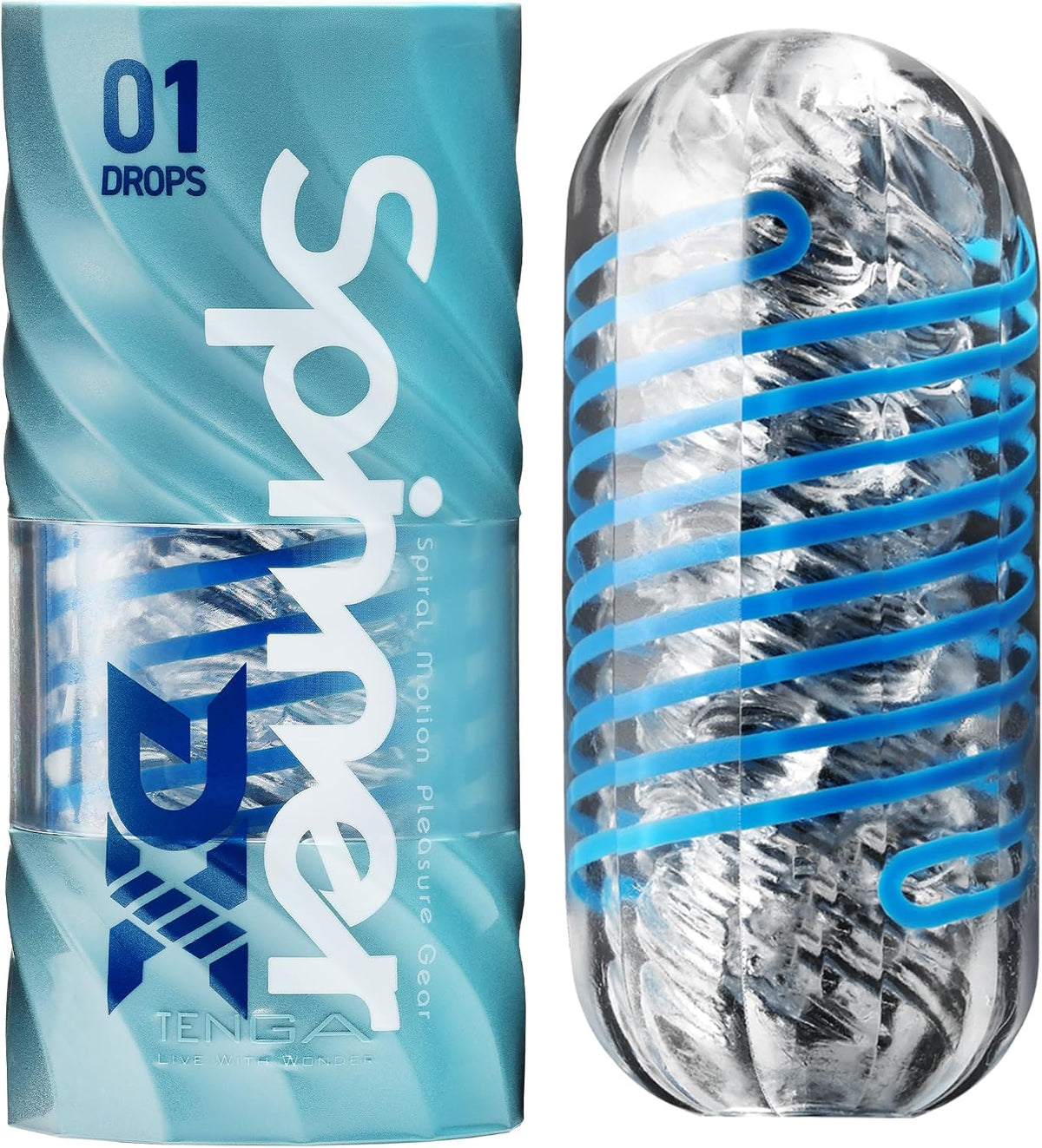 TENGA Spinner DX 01 Drops, Movimiento Espiral, Masturbador masculin...