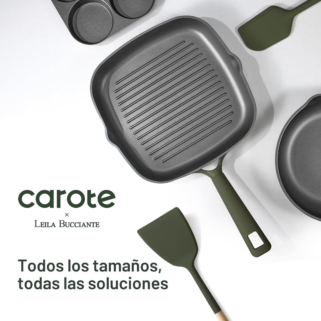 CAROTE Juego de ollas y sartenes de 31 piezas, juego de utensilios...