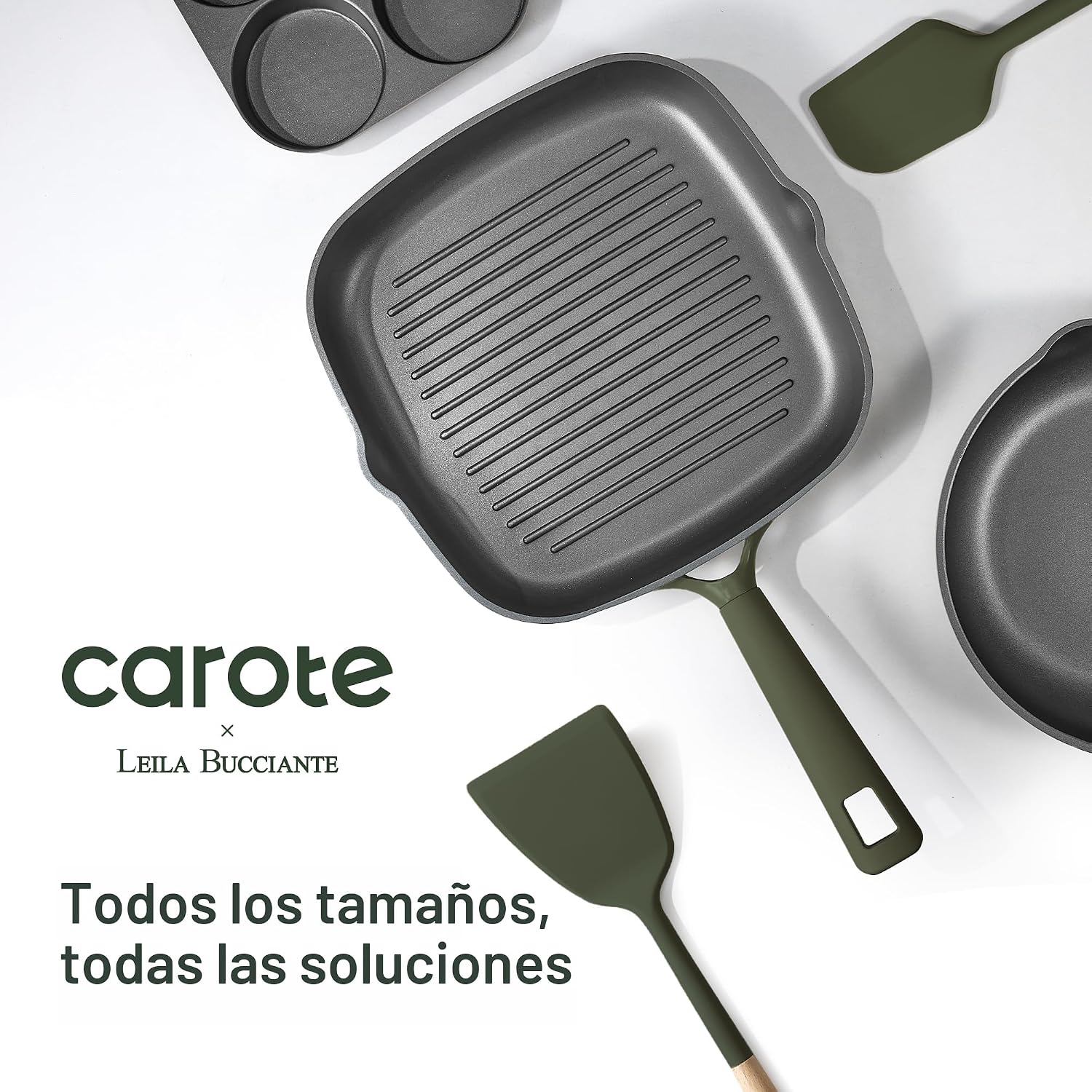 CAROTE Juego de ollas y sartenes de 31 piezas, juego de utensilios...