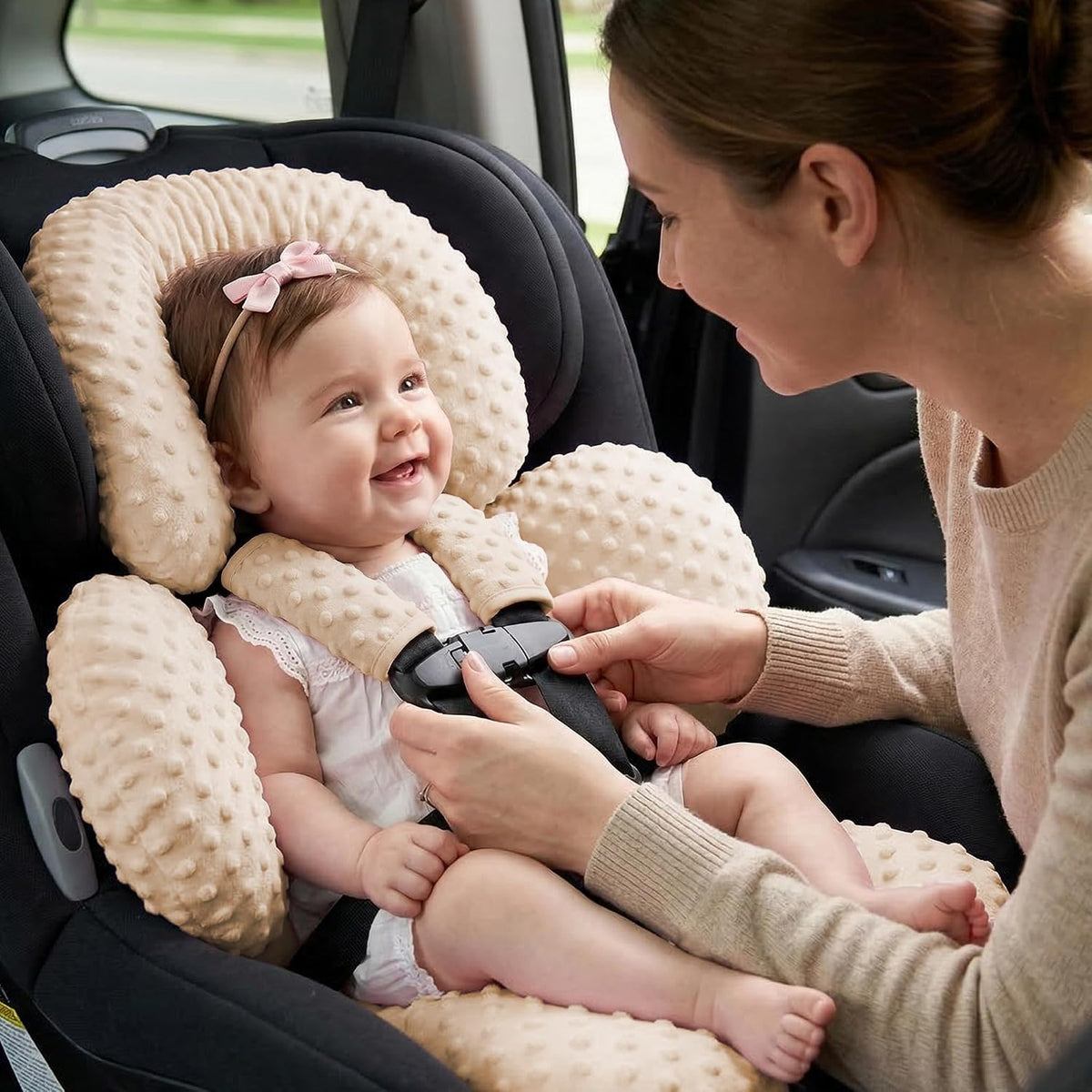 Pro Goleem Inserto de asiento de automóvil infantil, soporte para e...