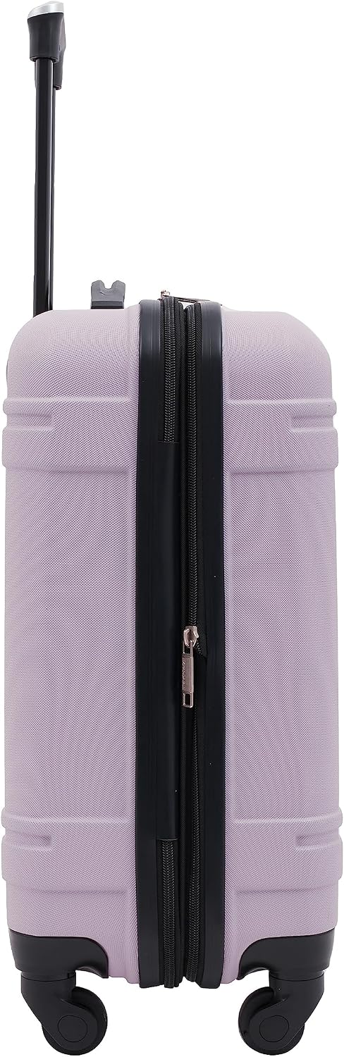 Maleta de mano rígida Wrangler Astral de 20 pulgadas, Lila, Maleta...