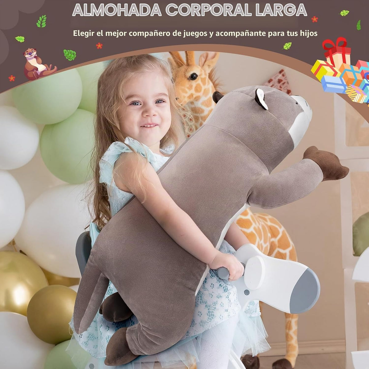 Auspicious beginning Animal de peluche de nutria gigante de 30 pulg...