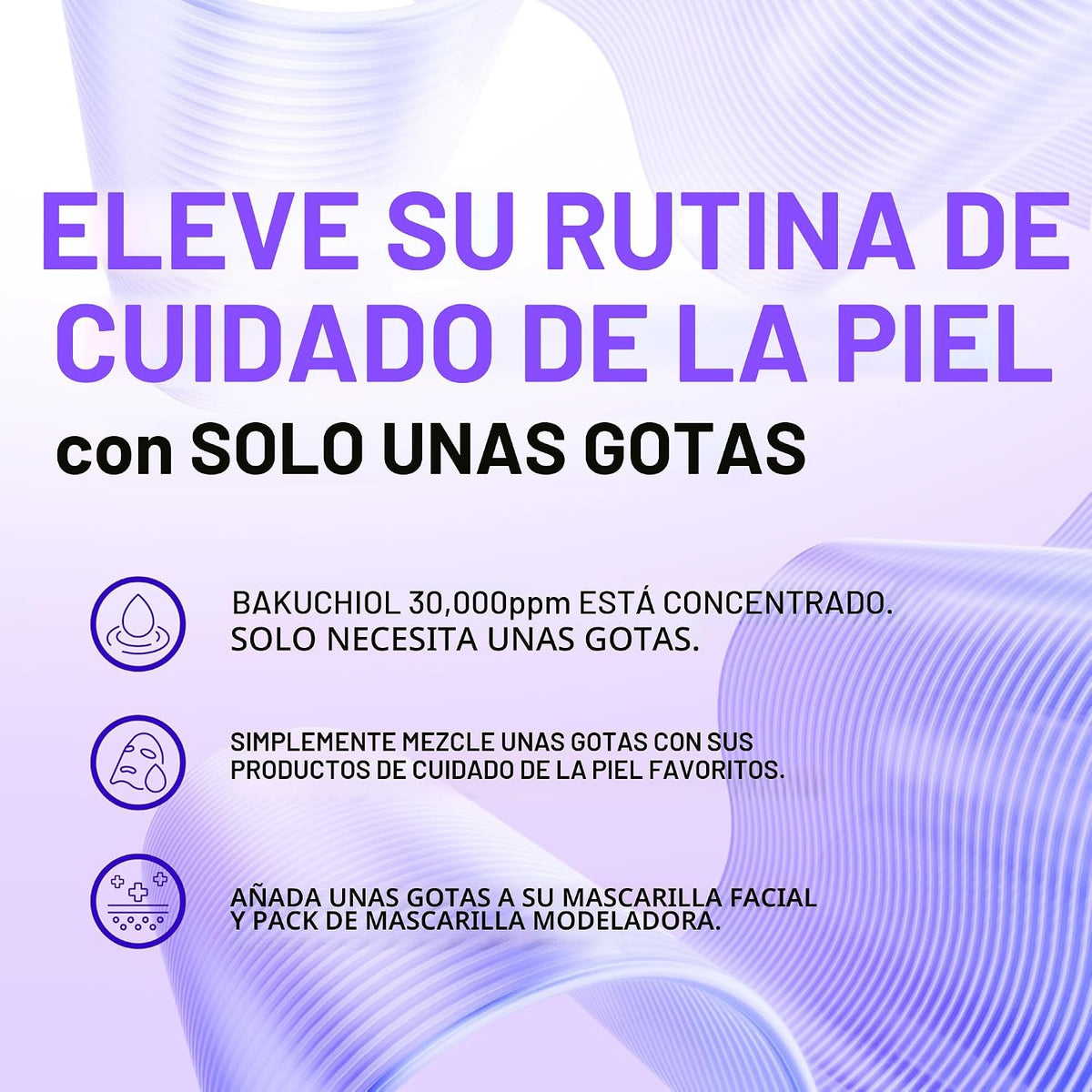 Concentrado de Bakuchiol Coreano para Mezclar DIY Suero 30,000 ppm...