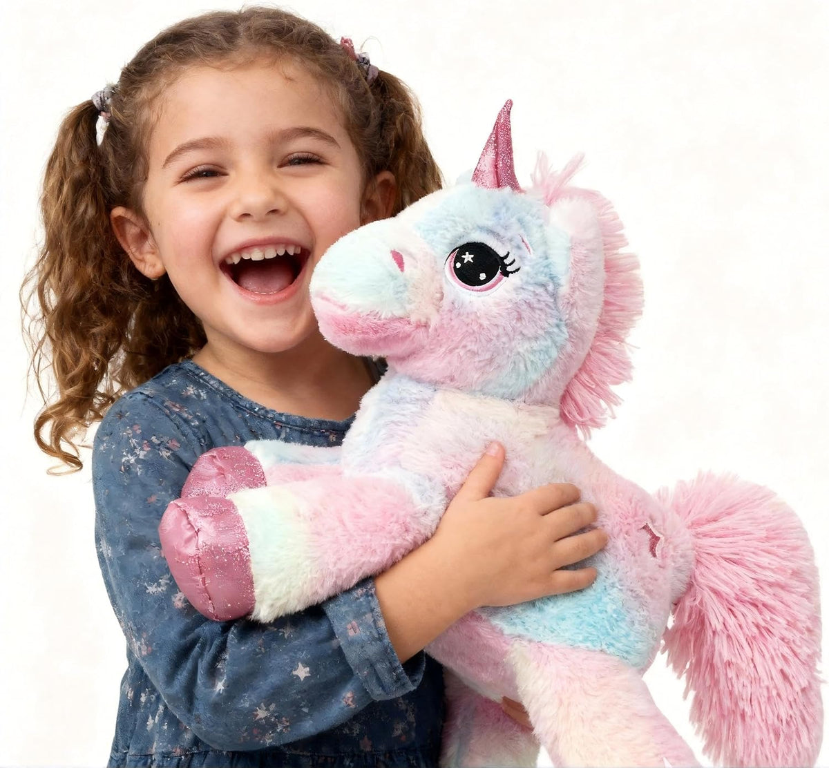 LELELONG - Animal de peluche de unicornio para niñas, regalo esponj...