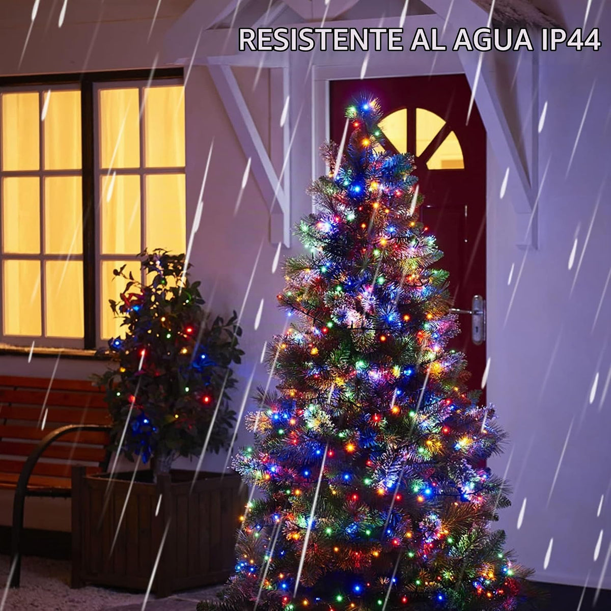 Dazzle Bright Guirnalda de luces de Navidad multicolor, 82 pies, 10...