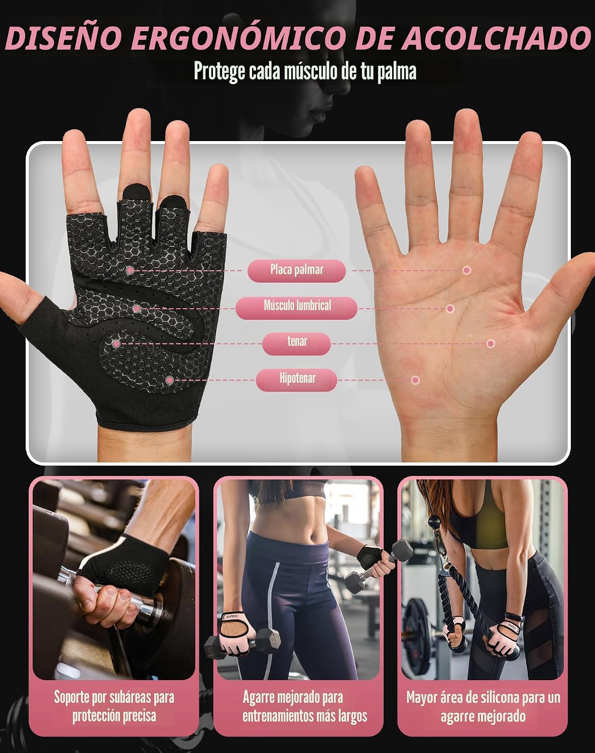 Guantes de entrenamiento COFIT transpirables y antideslizantes, gua...