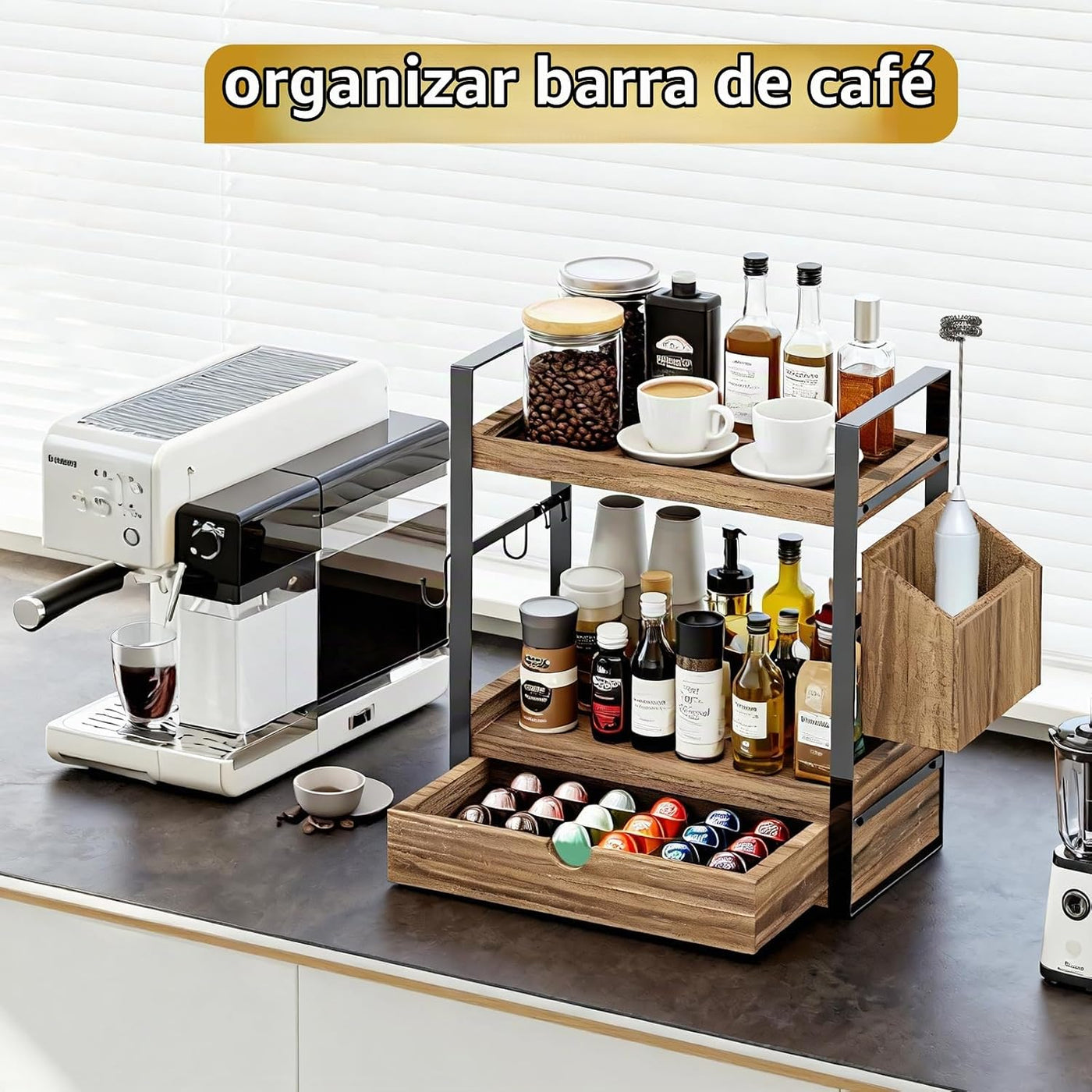 Organizador de encimera de baño con 2 cansancios, organizador de en...