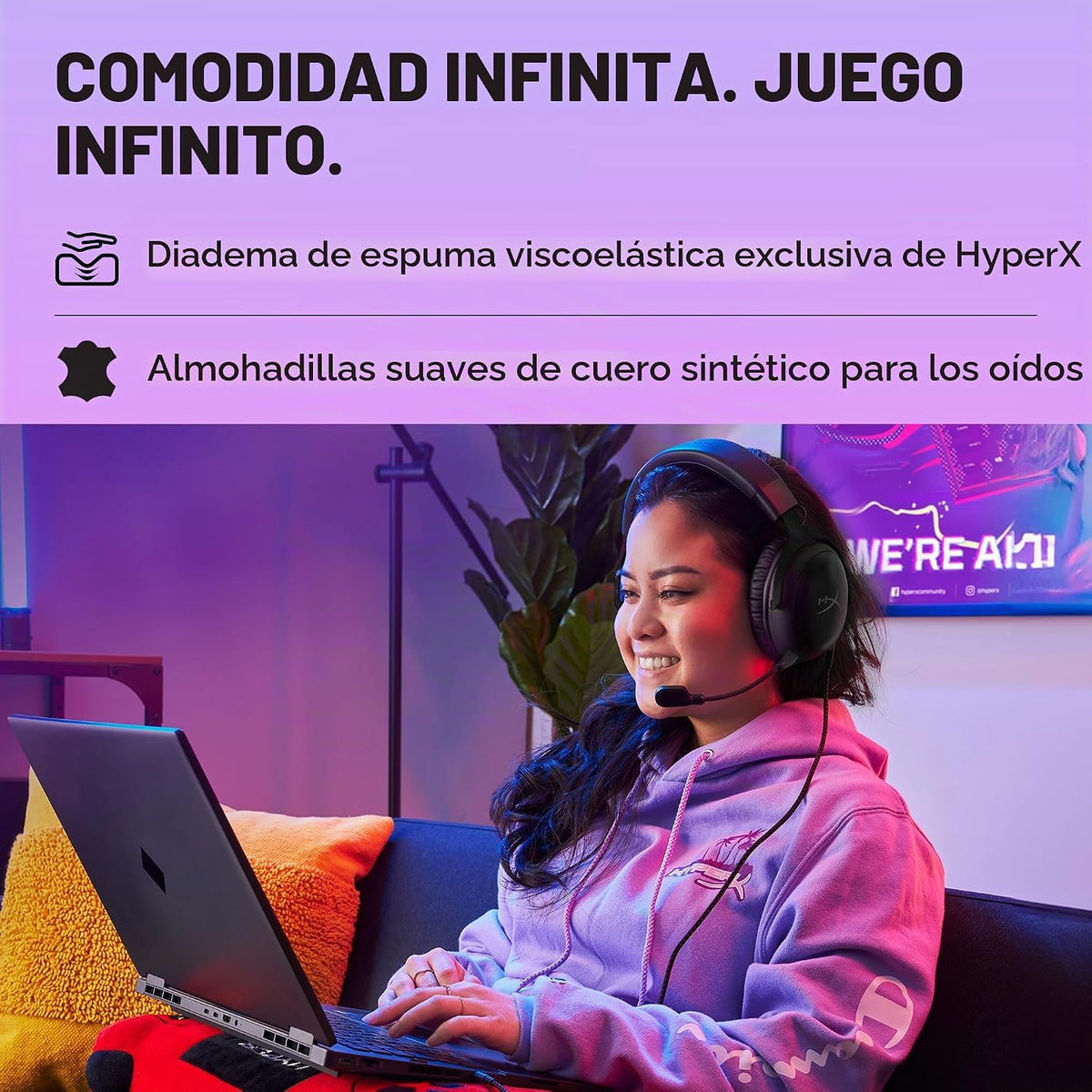 HyperX Cloud III - Auriculares con cable para juegos, PC, PS5, Xbox...