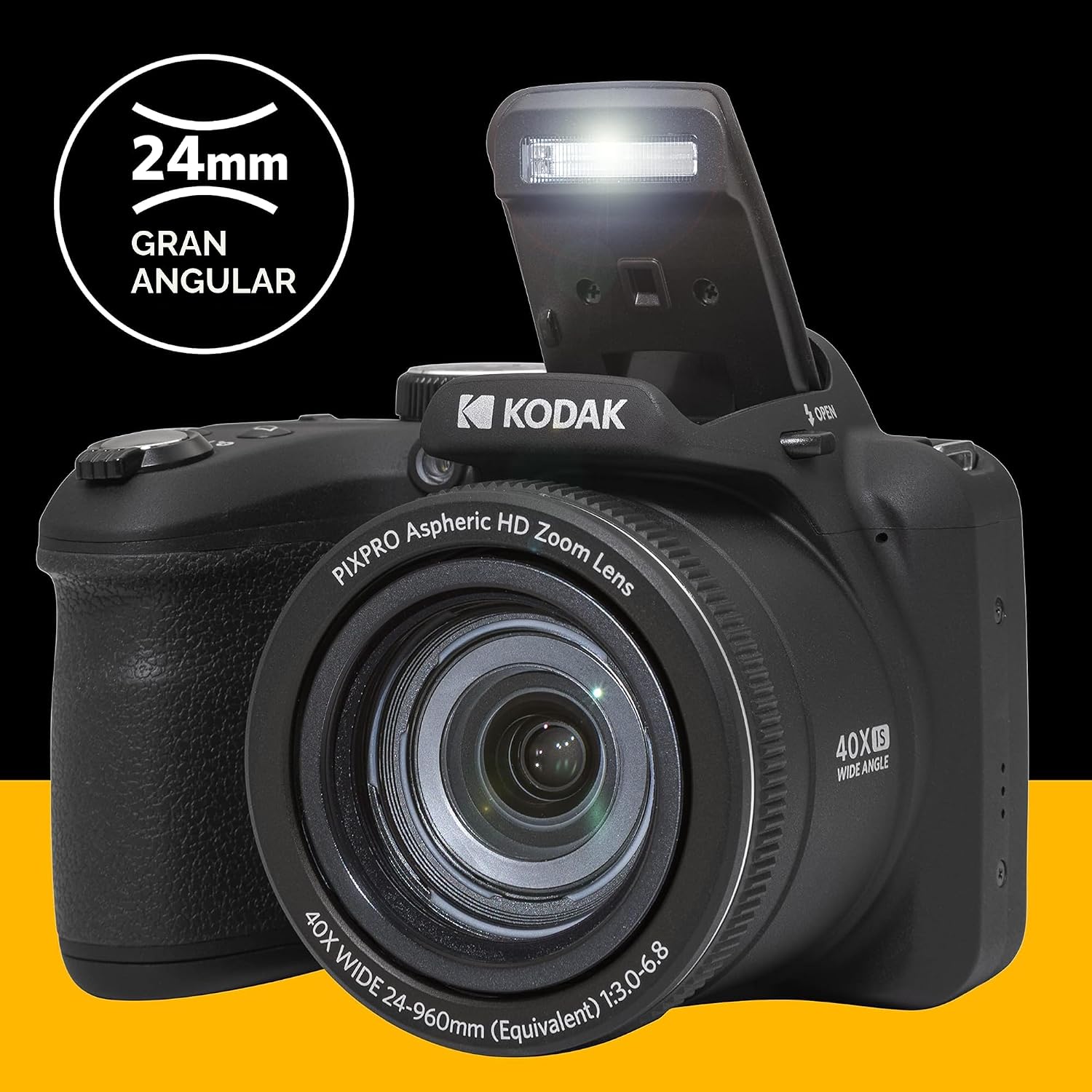KODAK PIXPRO AZ405 - Cámara digital de 20 MP, zoom óptico 40x, AA,...