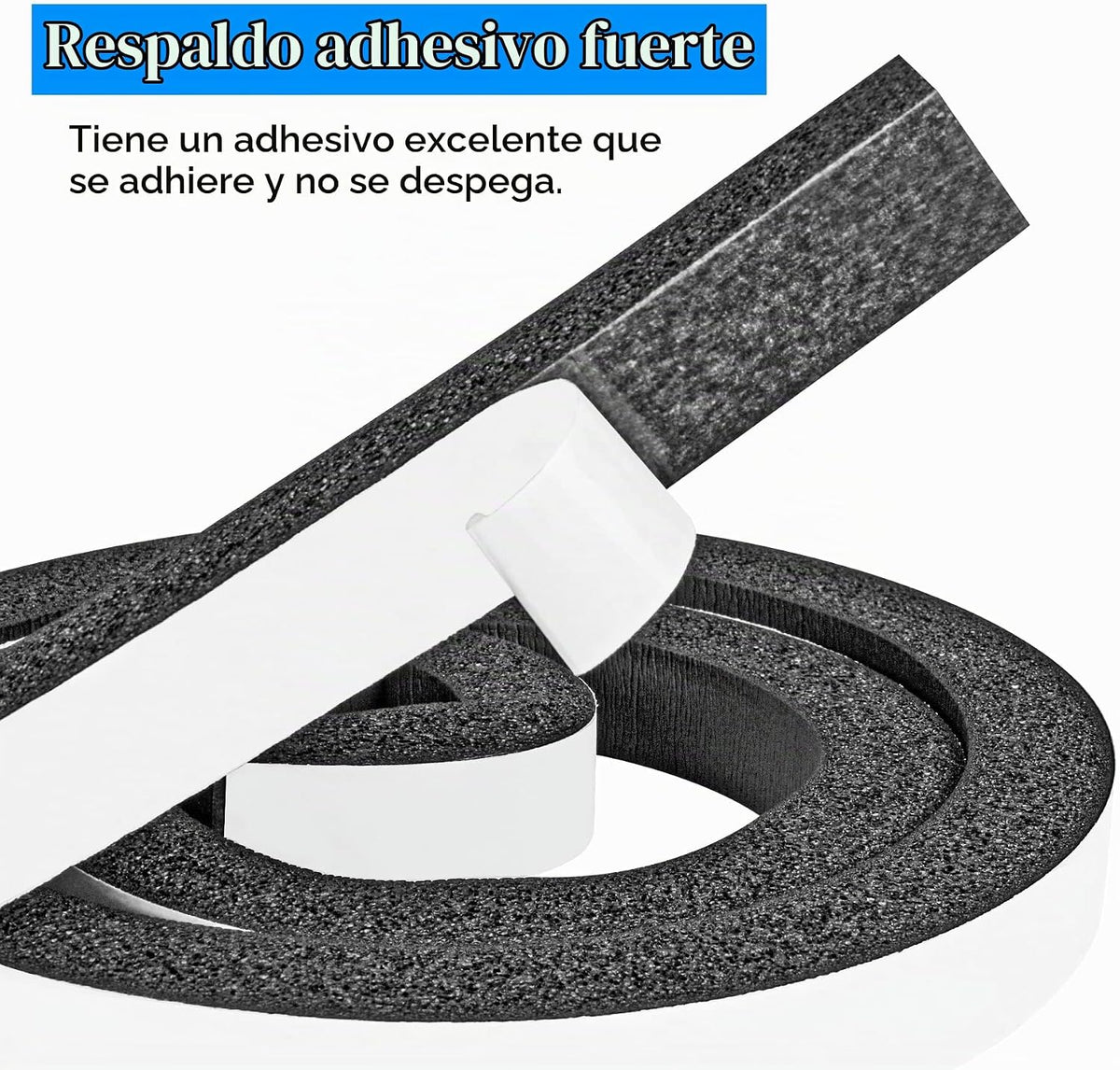 Tiras de espuma con adhesivo, 2 pulgadas de ancho x 1\/2 pulgadas d...
