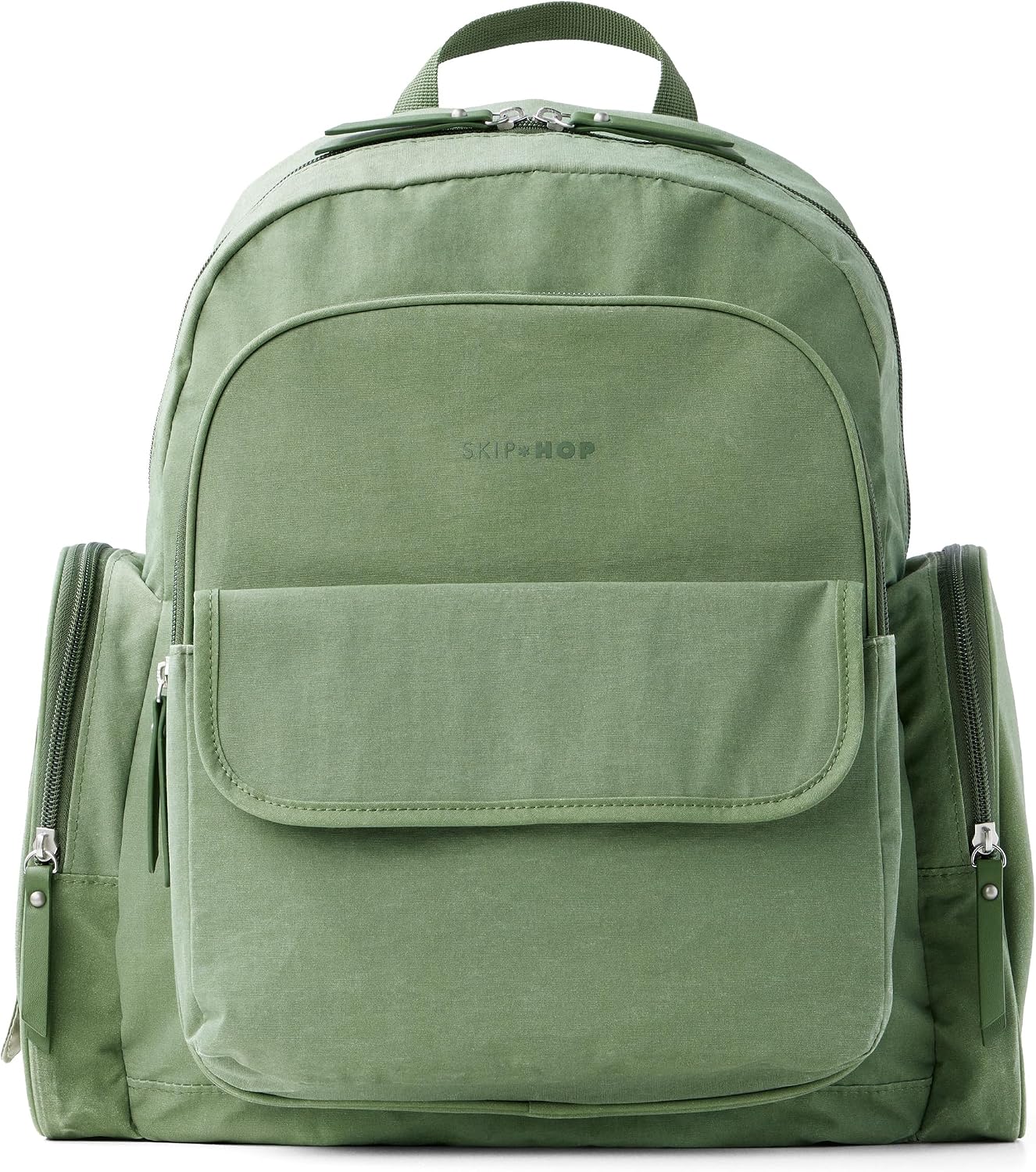 Skip Hop Mochila para pañales con cambiador portátil, 9 bolsillos e...