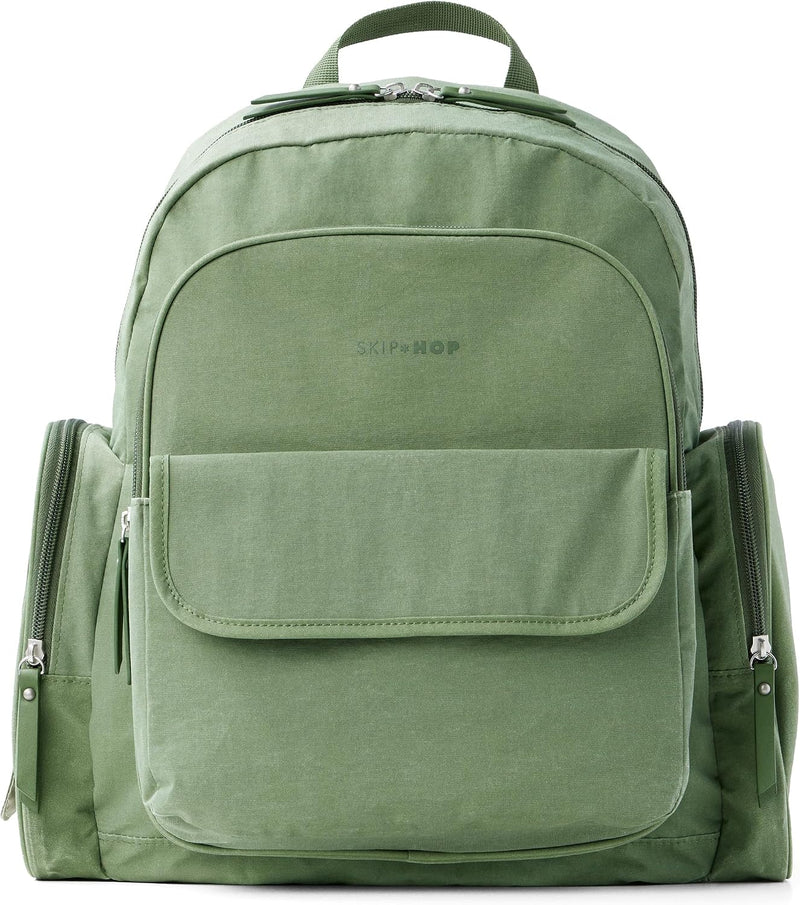 Skip Hop Mochila para pañales con cambiador portátil, 9 bolsillos e...