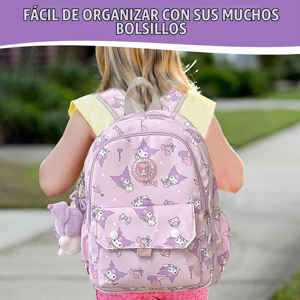 trettitre Mochila linda de anime para estudiantes, bolsa de viaje c...