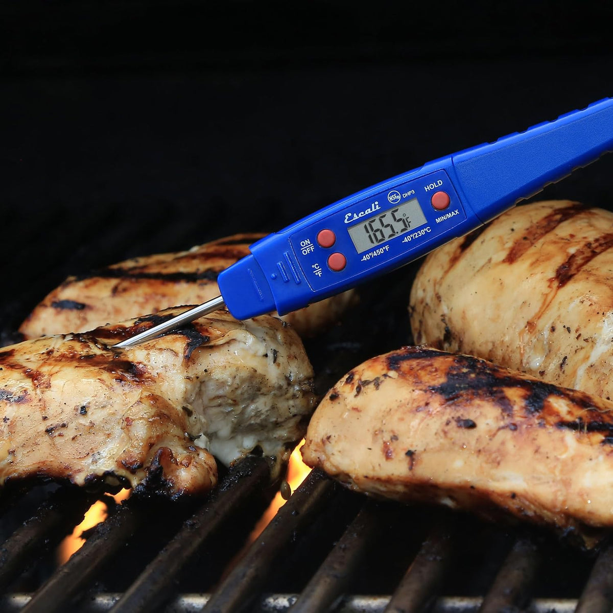 Escali DHP4 Termómetro digital para carne resistente al agua de fác...
