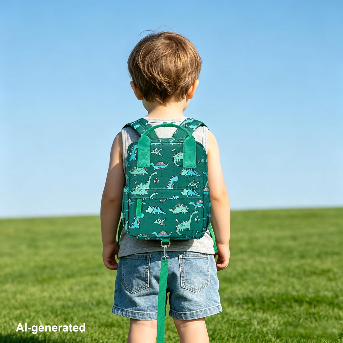 Mochila con correa para niños pequeños con eslabón de muñeca antipé...