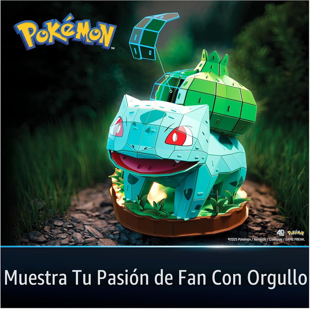 4D Build Pokémon Bulbasaur - Kit de modelo de rompecabezas 3D, deco...