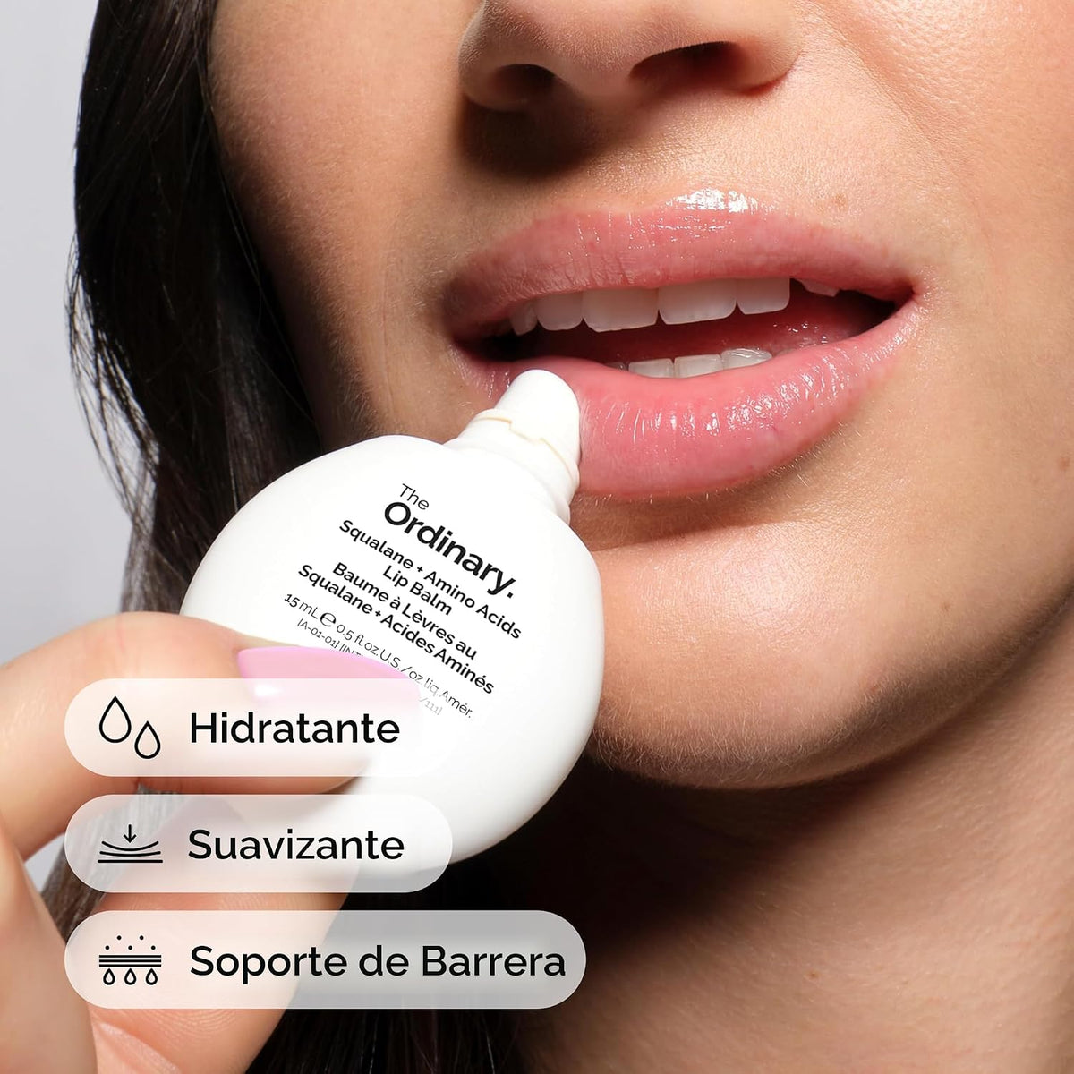 The Ordinary Squalane + Aminoácidos Bálsamo labial hidratante para...