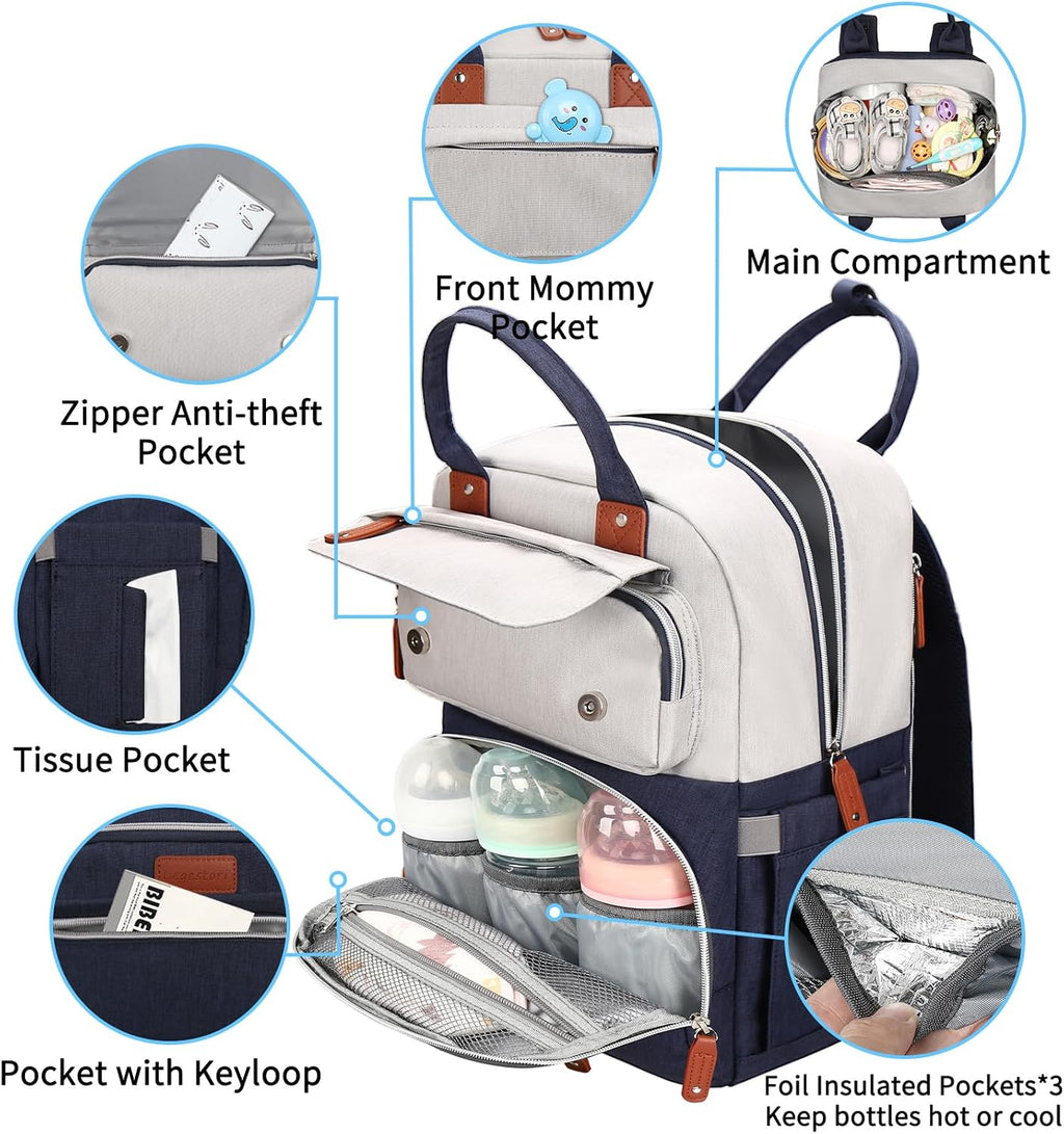 Legestori Mochila para Pañales, Bolsa de Pañales para Bebé Niño, Bo...