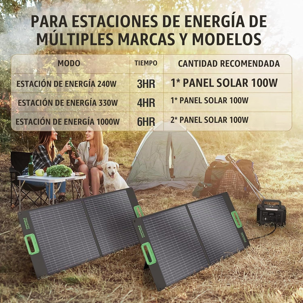 el panel solar portátil 100W para el generador de la central eléctr...
