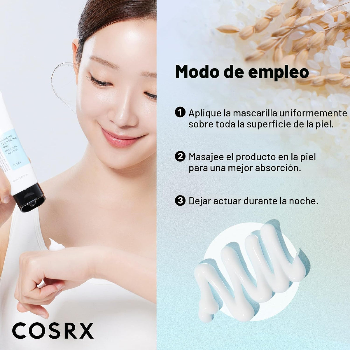 [Cosrx], última mascara nutritiva de noce de arroz, spa, 2.1 oz | P...