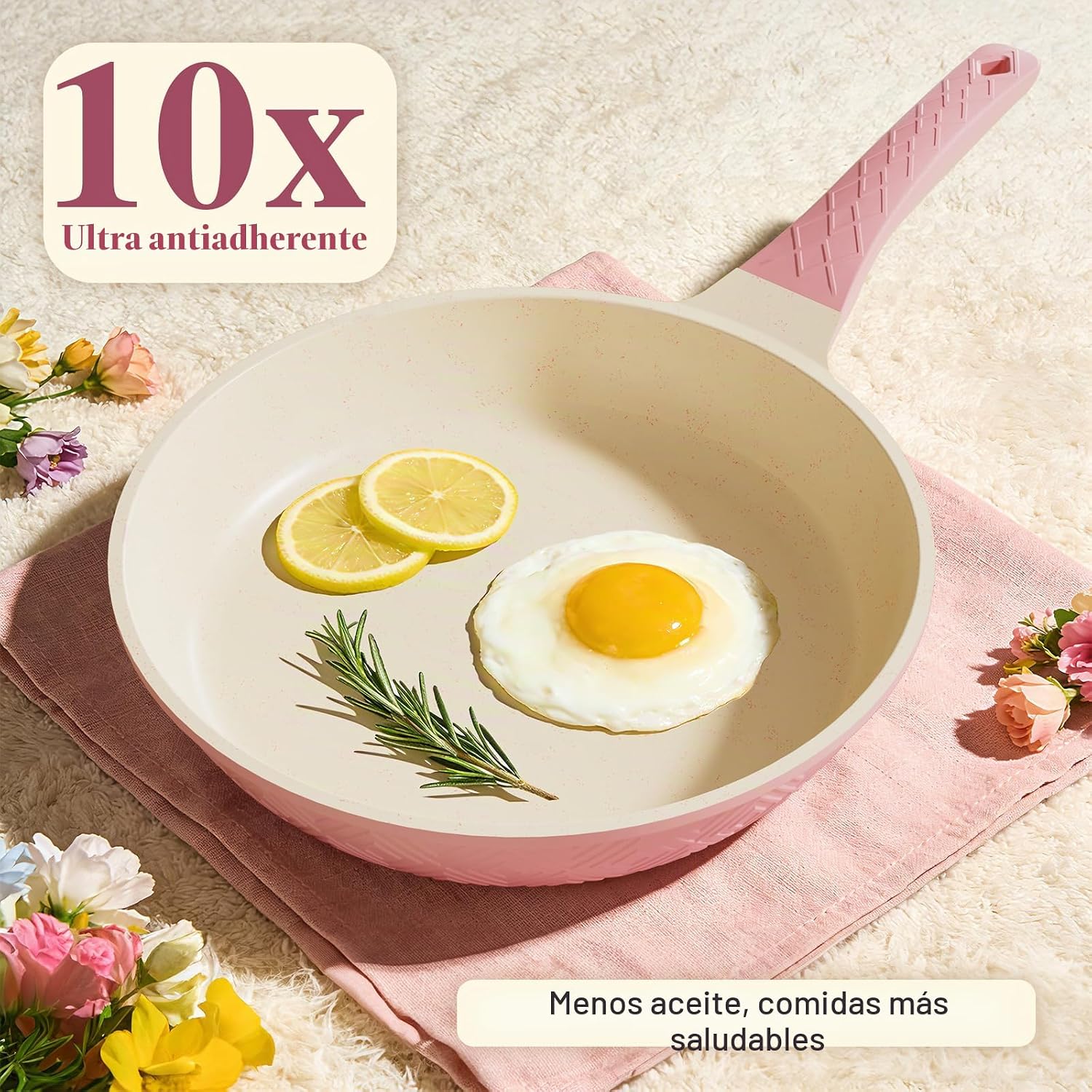 Juego de ollas y sartenes antiadherentes, juego de 26 utensilios de...