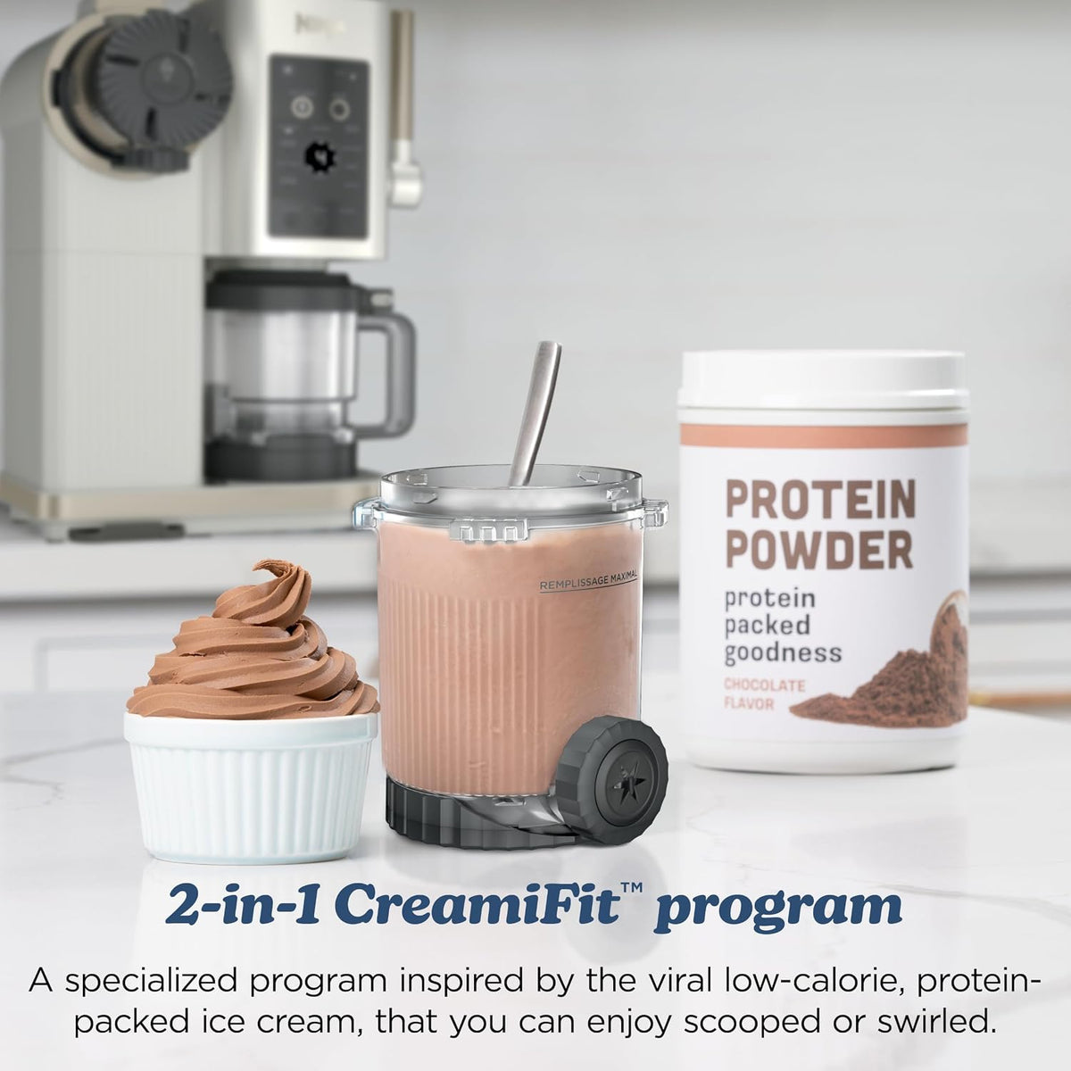 Máquina para hacer hielo Ninja Creami Scoop & Swirl Exclusivo de Am...