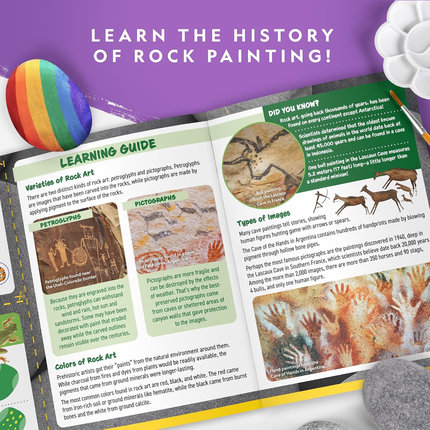 Kit de actividades de artes y manualidades de pintura rupestre de N...