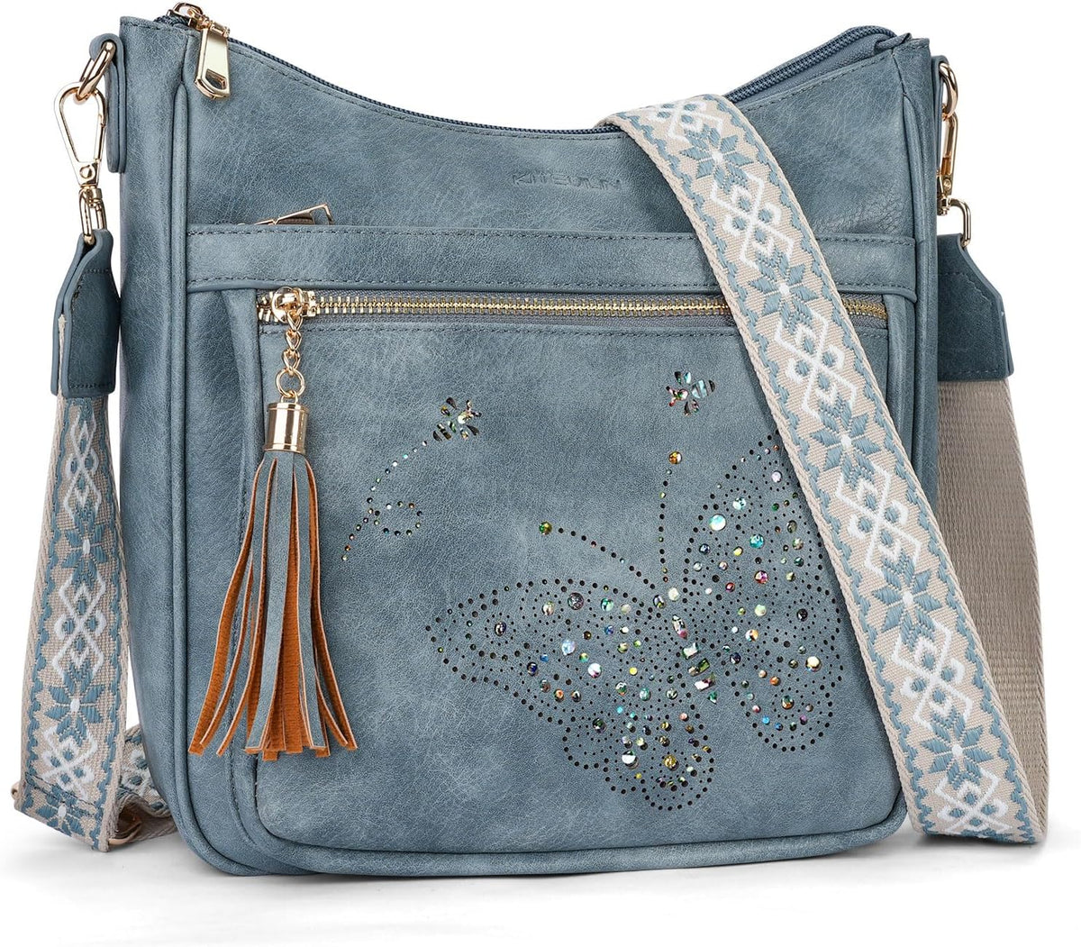 KITEVIUN - Bolsos tipo bandolera medianos para mujer, modernos, bol...