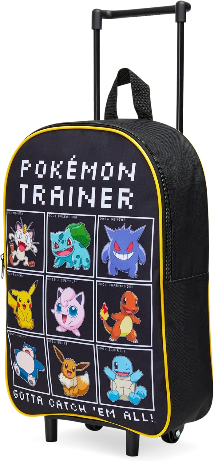 Pokemon - Maleta plegable para niños, 15 pulgadas, 10.5 litros, 2 r...