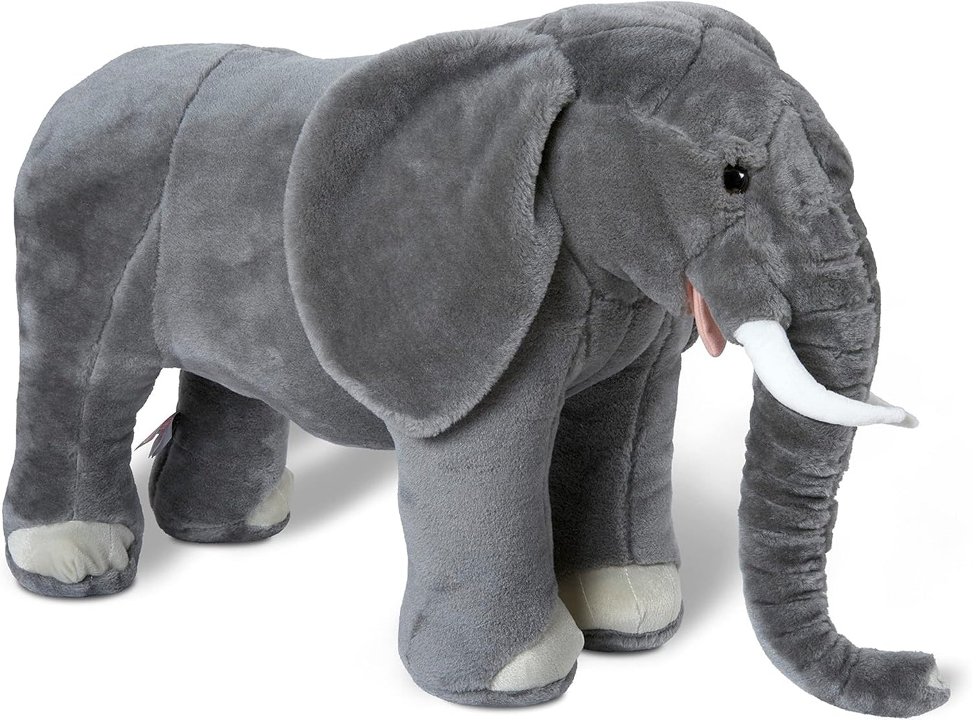 Melissa &amp; Doug Elefante gigante - Animal de peluche realista (m...
