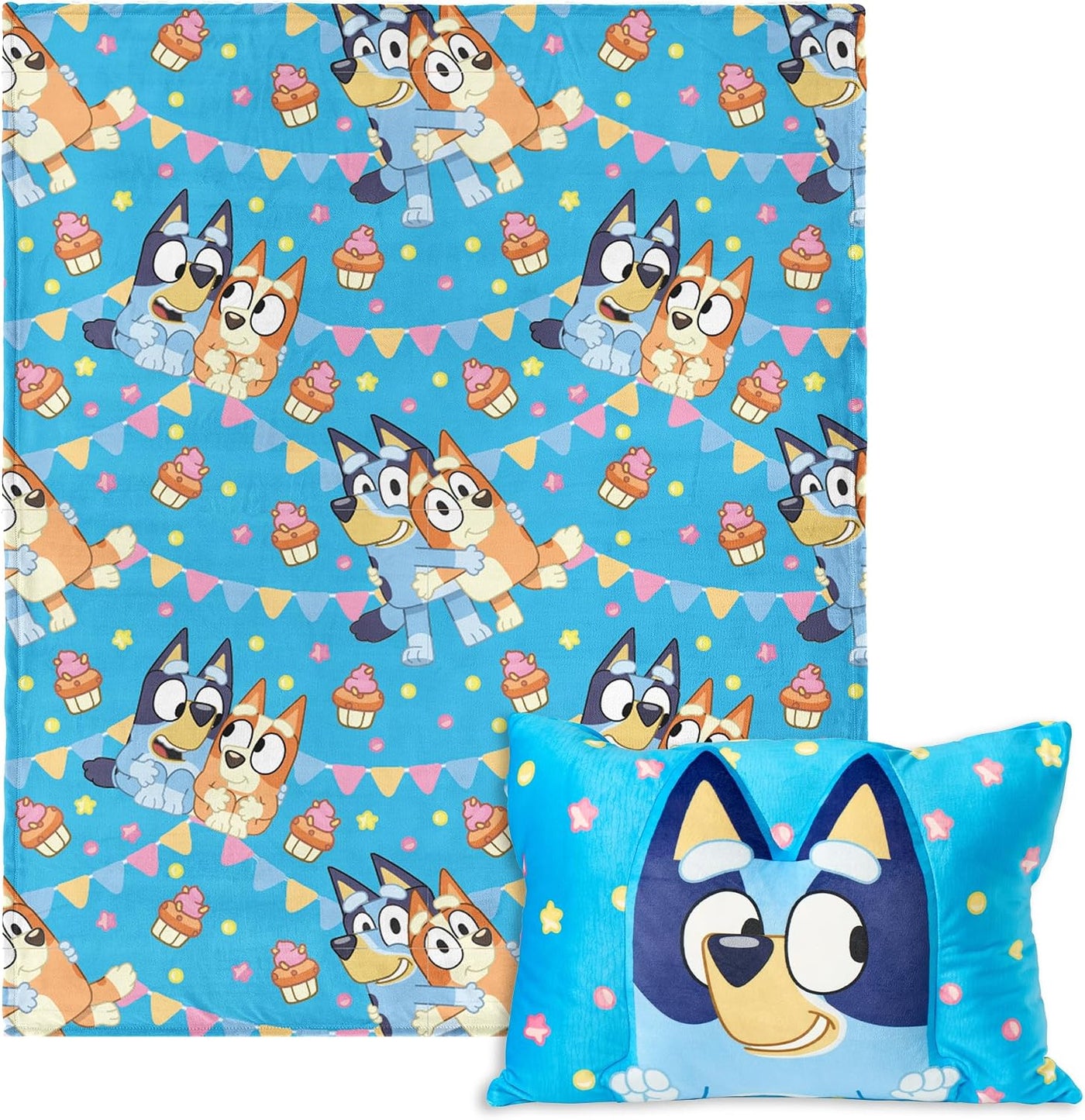 Northwest Bluey Party Pups Manta Throw Silk Touch de 50 x 60 pulgad...