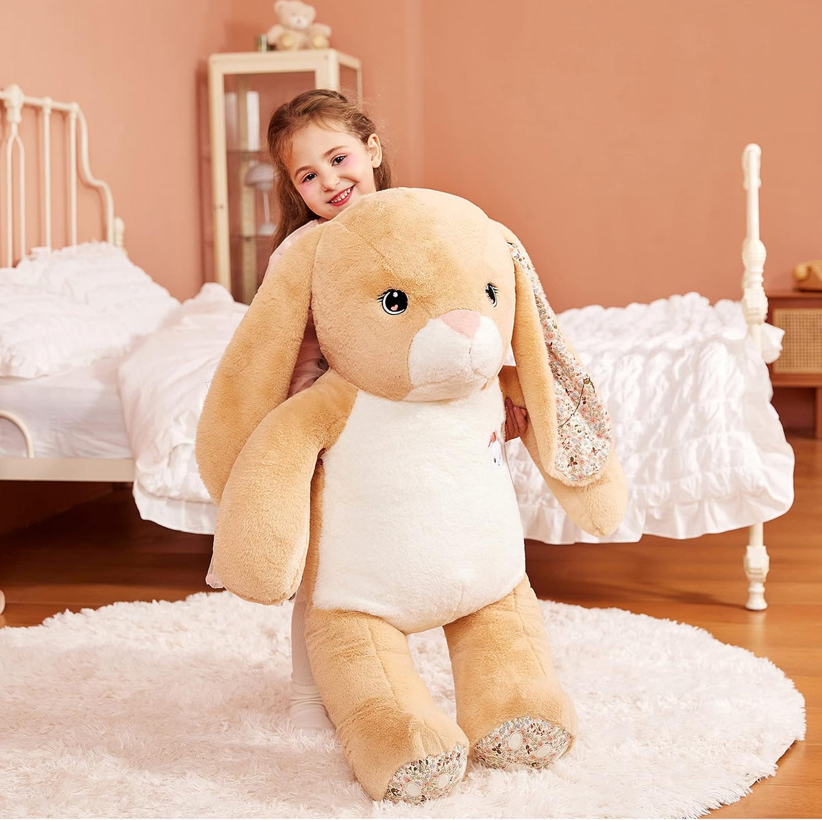 IKASA Peluche de conejo gigante de 30 pulgadas, súper suave, sin cr...