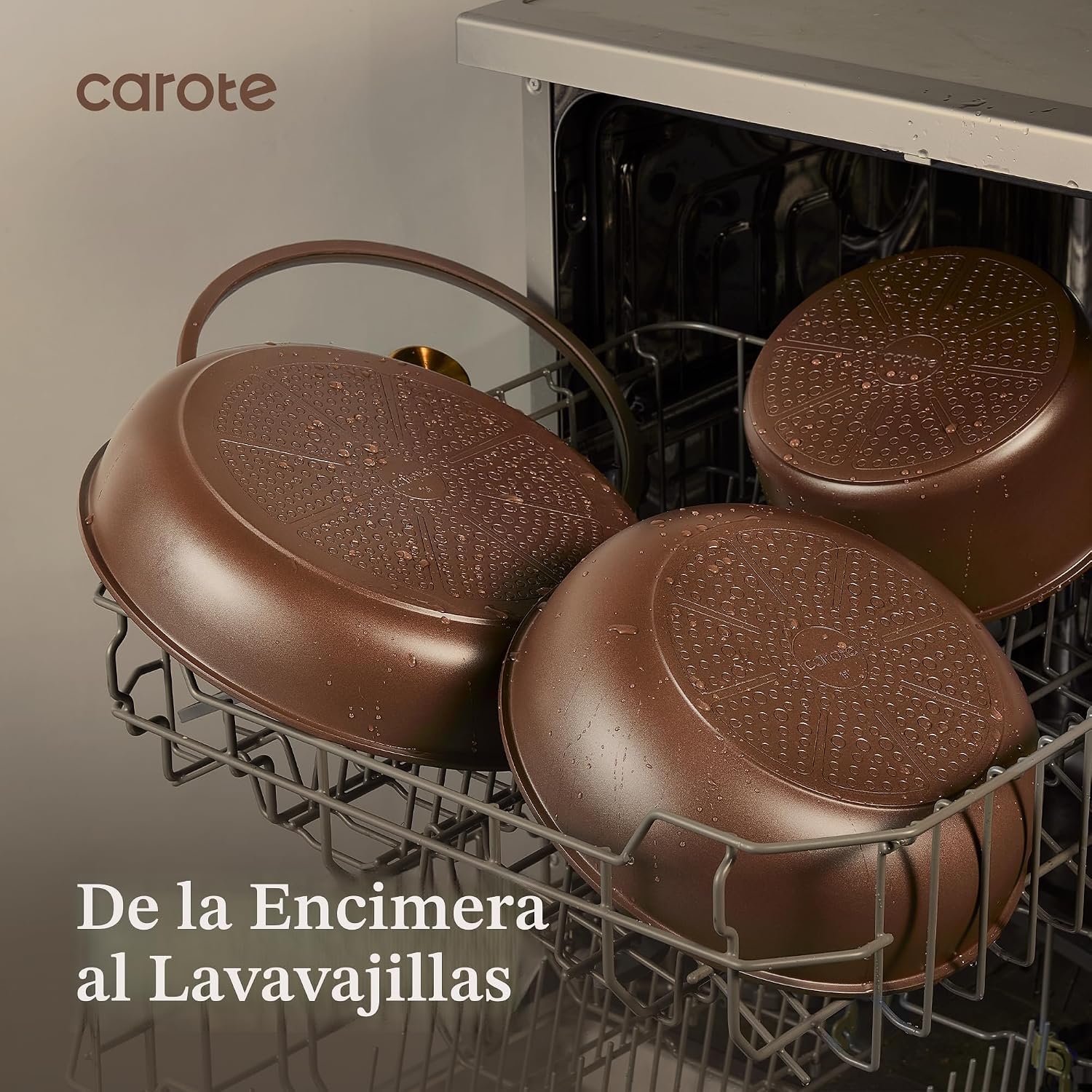 CAROTE Juego de 21 ollas y sartenes, juego de utensilios de cocina...