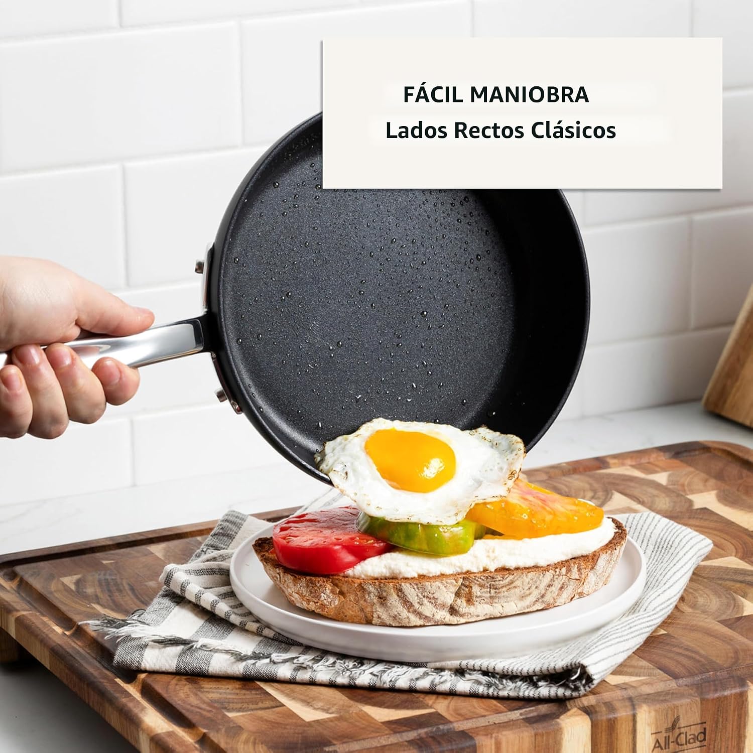 All-Clad HA1 - Juego de utensilios de cocina anodizados duros antia...
