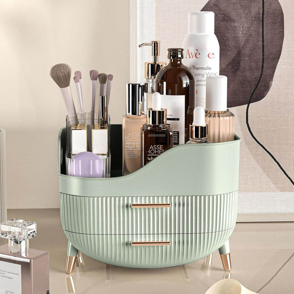 Pajiriona Organizador de maquillaje con cajones, organizador de cui...