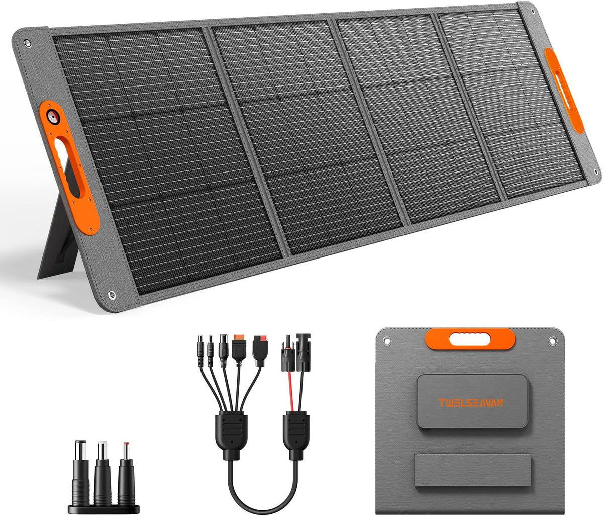 Panel solar portátil de 200 W para estación de energía, cargador de...