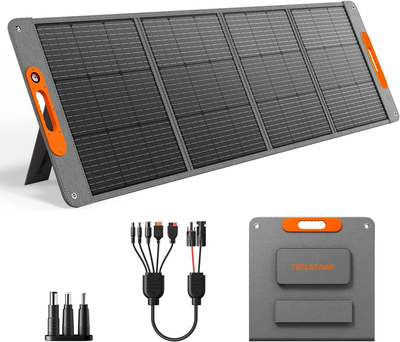 Panel solar portátil de 200 W para estación de energía, cargador de...