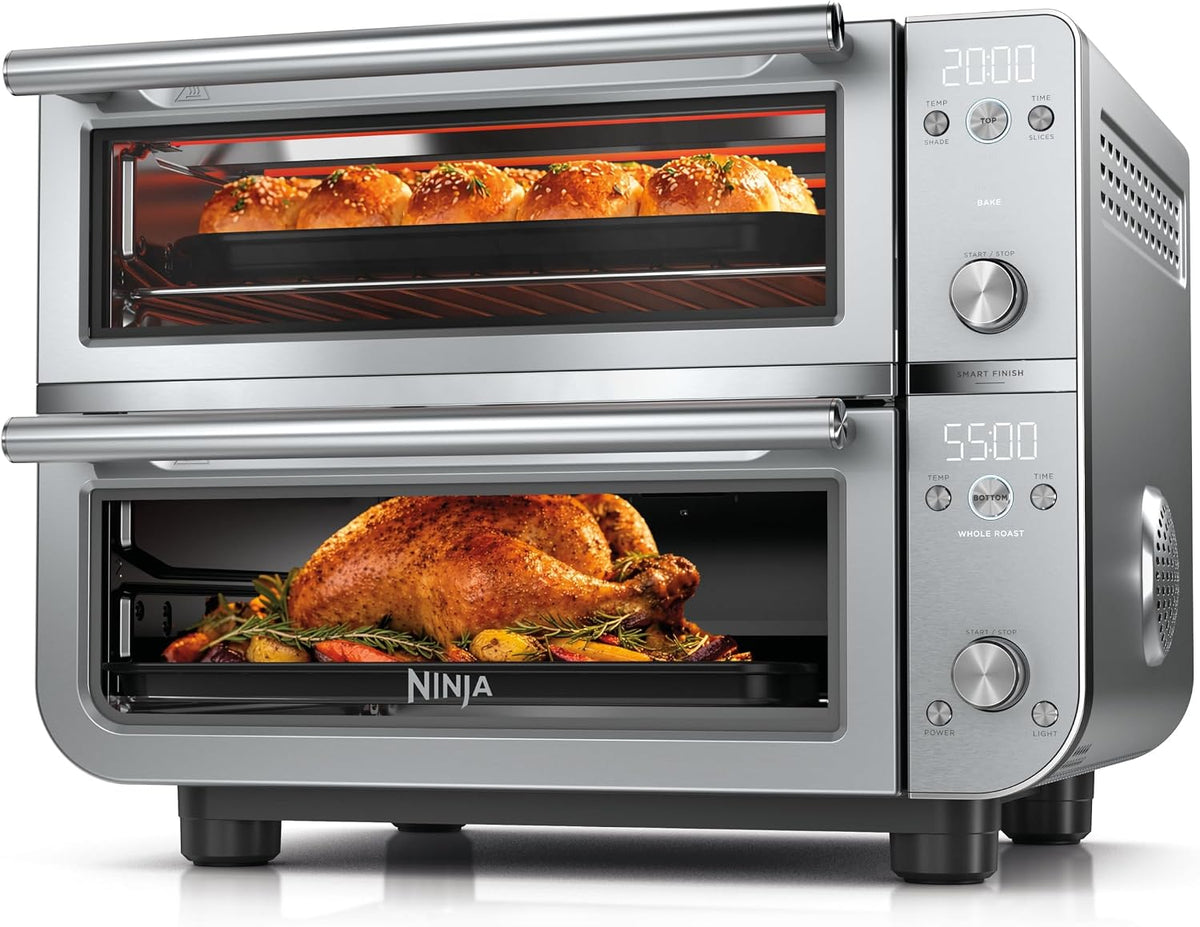 Ninja Horno doble Pro Smart XL, 12 en 1, plateado, DCT821 | Horno s...
