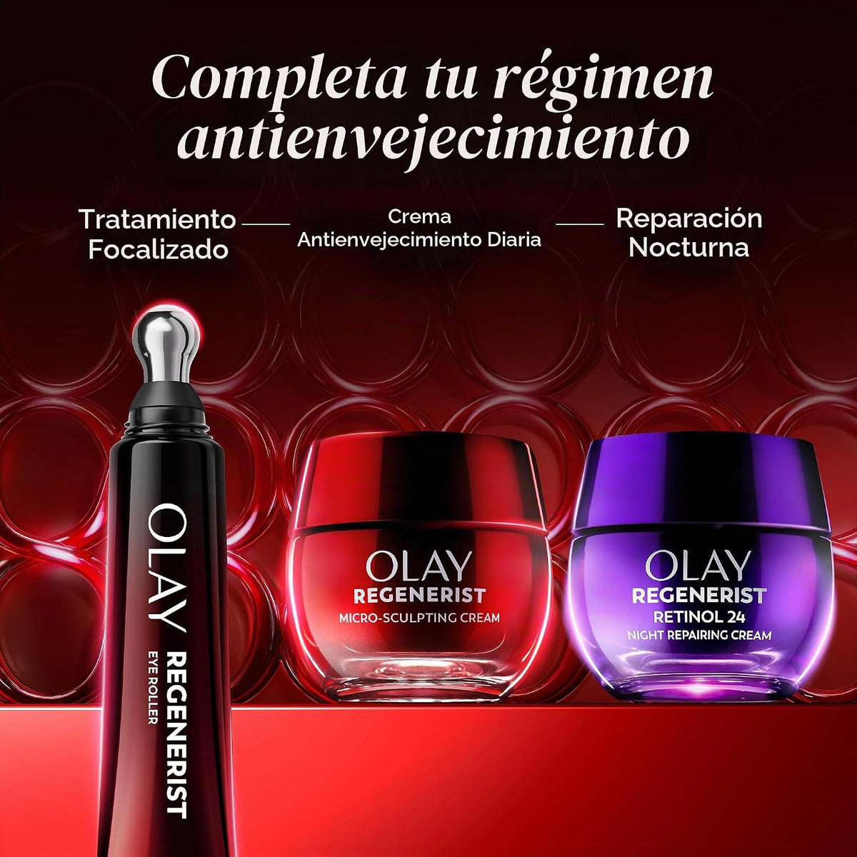 Olay Regenerist - Rodillo de crema para debajo de los ojos, crema a...