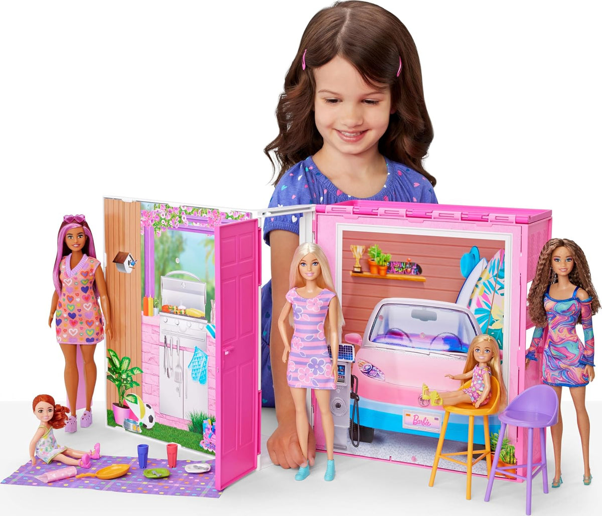 Barbie Dollhouse Playset, Casa de escapada con accesorios | con 11...