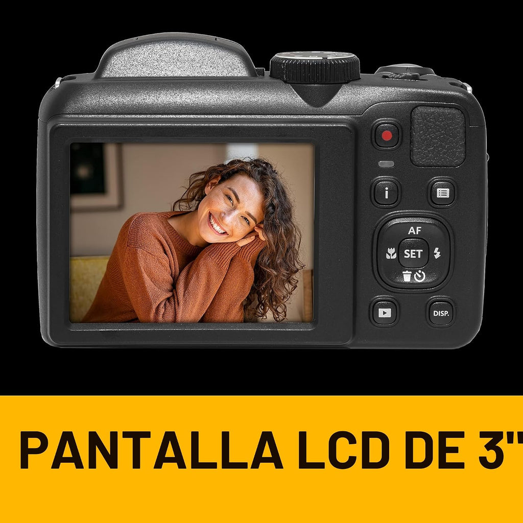 KODAK PIXPRO AZ255 - Cámara digital de 16 MP, zoom óptico de 25x, A...