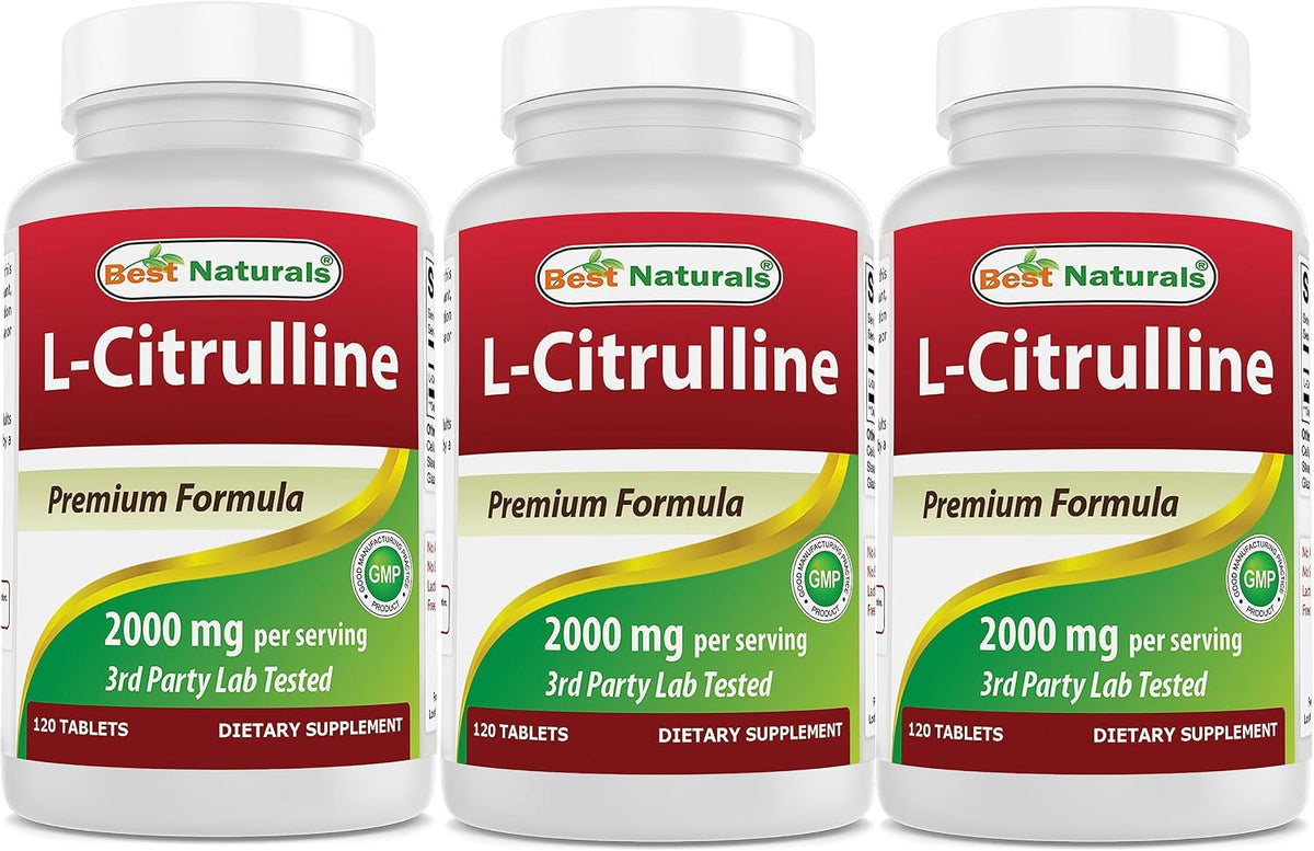 Best Naturals L-Citrulina 2000 mg\/porción - Sin OMG - Sin gluten -...