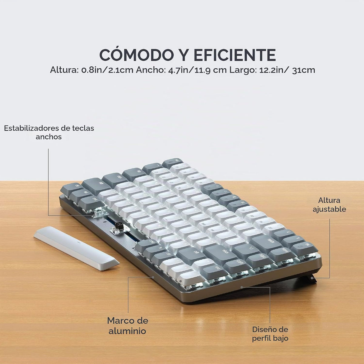 Satechi SM1 - Teclado mecánico 75% para Mac y Windows, teclado Blue...