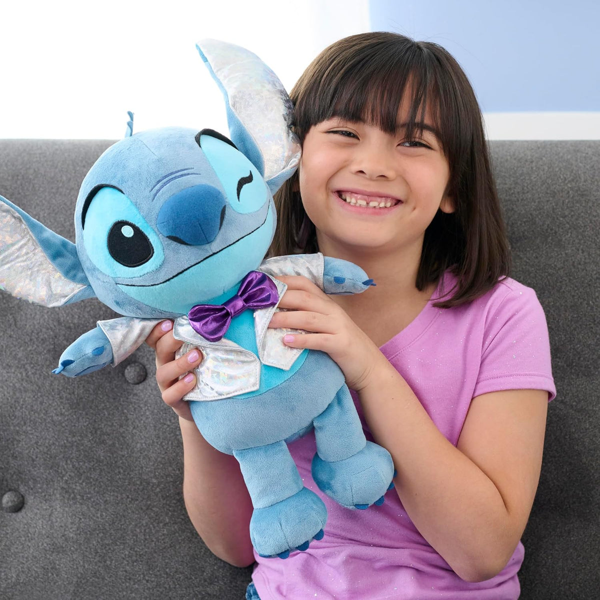 Just Play Disney100 Years of Wonder Stitch - Muñeca de peluche gran...