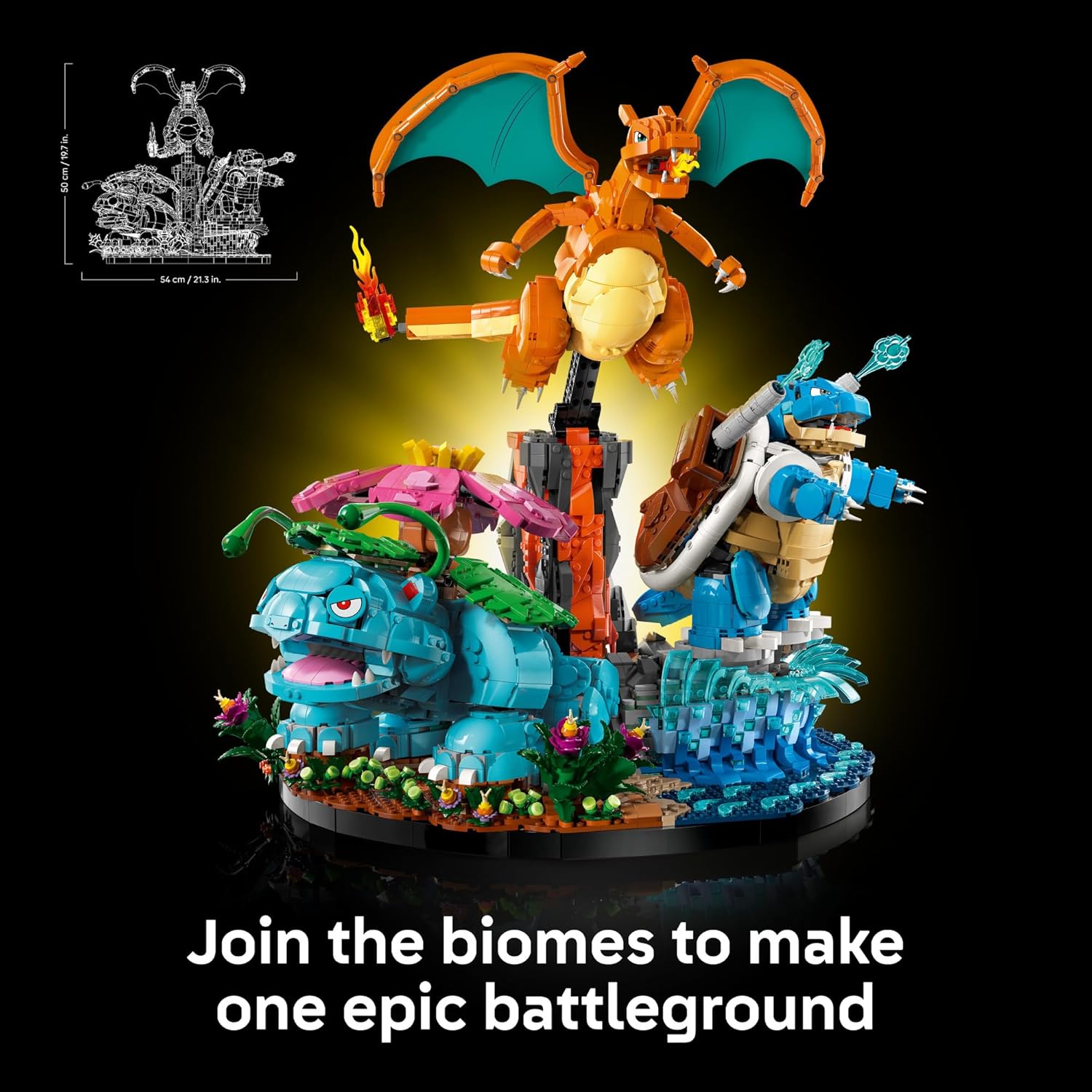 LEGO Pokémon Venusaur, Charizard y Blastoise - Juego de construcció...